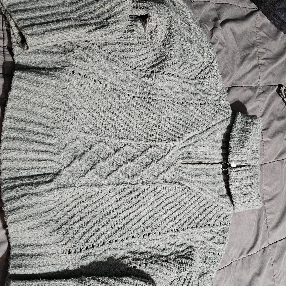 Sincerely Jules Light Gray Turtleneck Sweater
